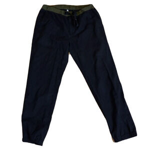 Trendiano Unisex M Pants Joggers Black Green Cotton Adjustable Waist